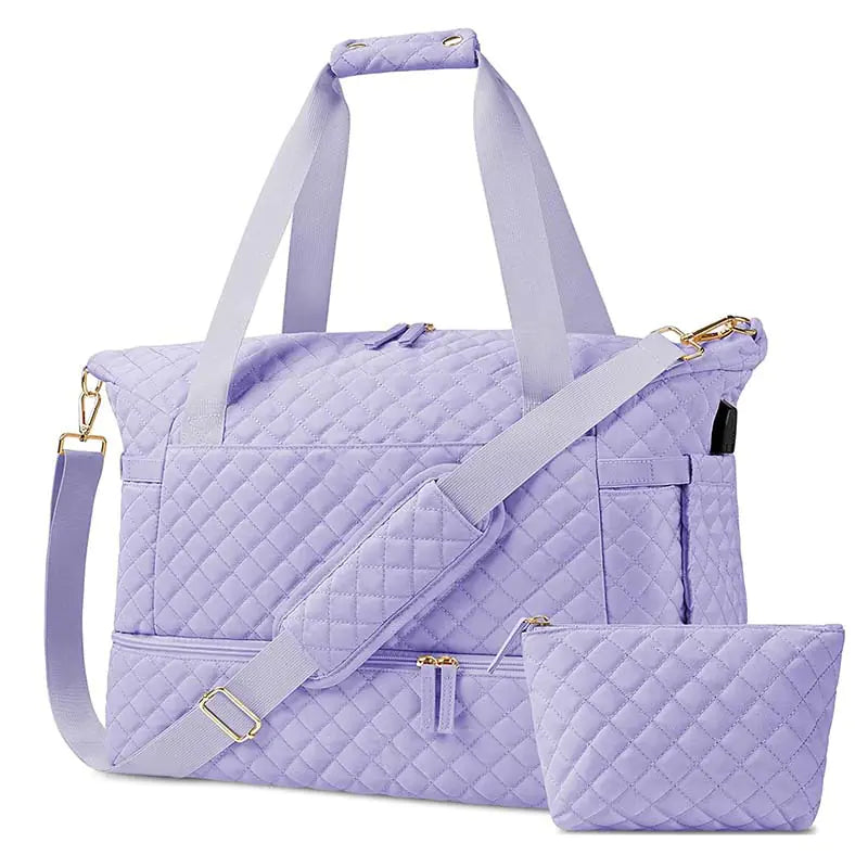 Bolsa de gimnasio de gran capacidad con separación de ropa húmeda y seca