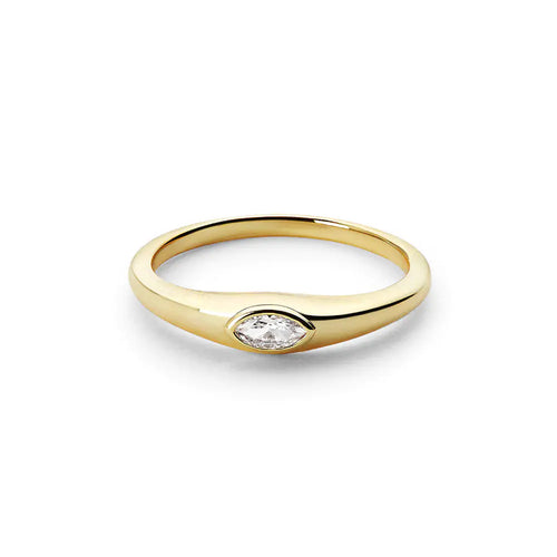 Anillo de plata de ley con personalidad de diamantes retro