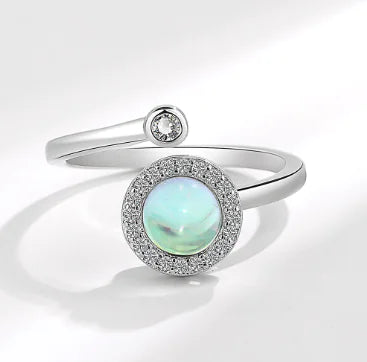 Anillo giratorio elegante para mujer con personalidad