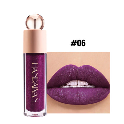 Brillo labial mate hidratante y brillante y lápiz labial aterciopelado