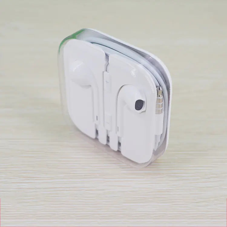 Auriculares con cable y orificio redondo para dispositivos móviles