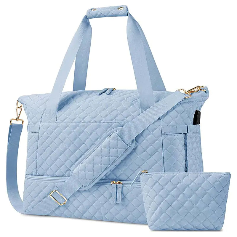 Bolsa de gimnasio de gran capacidad con separación de ropa húmeda y seca