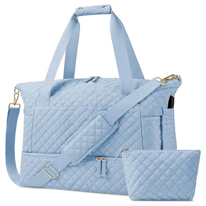 Bolsa de gimnasio de gran capacidad con separación de ropa húmeda y seca