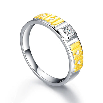 Anillo de plata de ley con personalidad para hombre