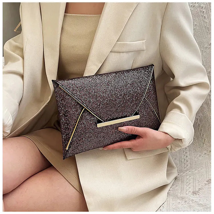 Coofit Women's Evening Clutch Bag with Sparkling Sequins