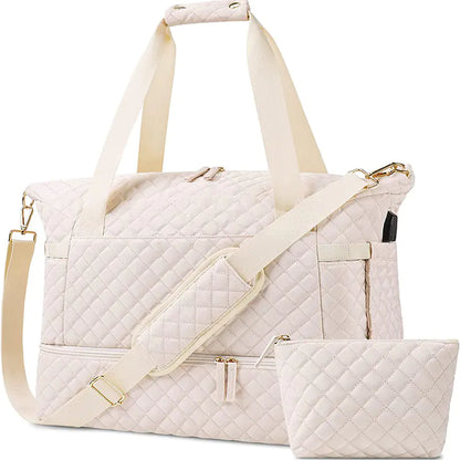 Bolsa de gimnasio de gran capacidad con separación de ropa húmeda y seca