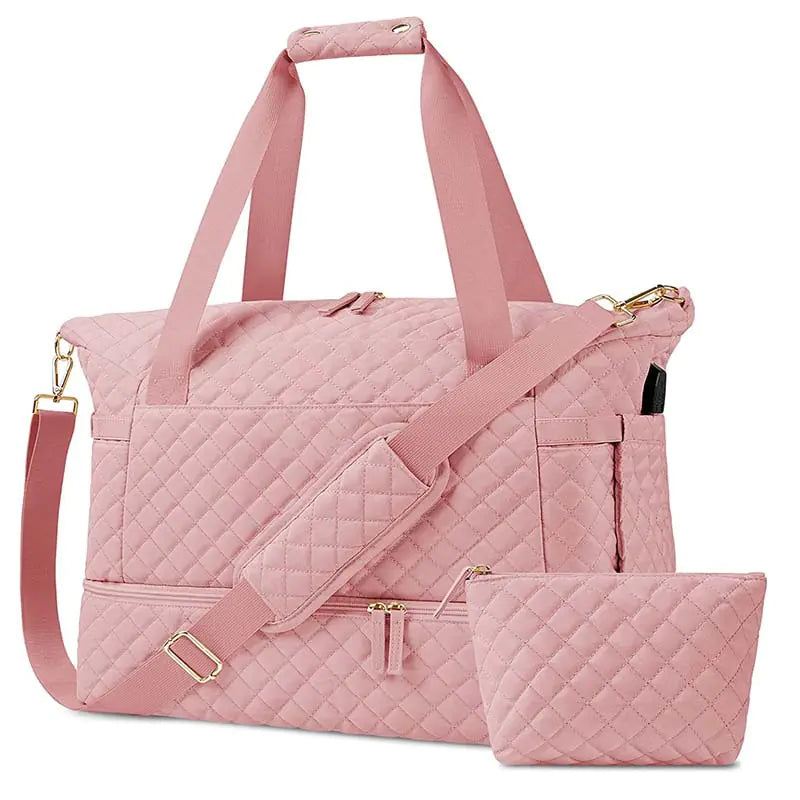 Bolsa de gimnasio de gran capacidad con separación de ropa húmeda y seca