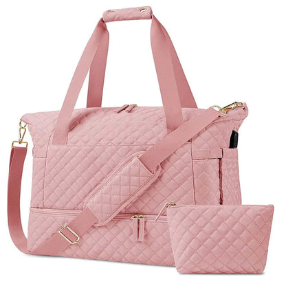 Bolsa de gimnasio de gran capacidad con separación de ropa húmeda y seca