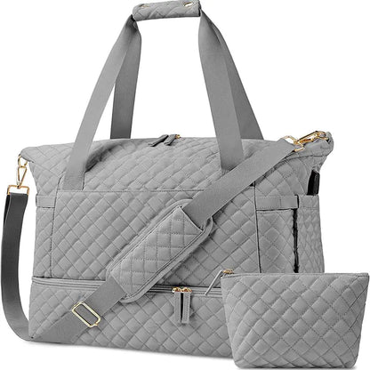 Bolsa de gimnasio de gran capacidad con separación de ropa húmeda y seca